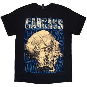 Pánská móda Merch Carcass: Carcass Unisex T-shirt: Necro Head (black) (back Print) (large) L