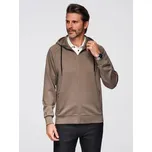 Ombre Clothing Nápaditá hnědá mikina s logem V3 SSZP-0216