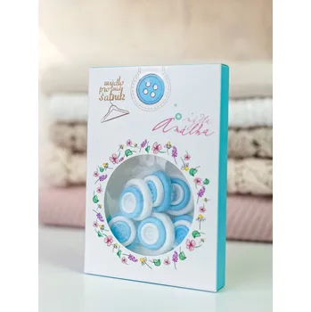 Osvěžovač vzduchu Vůně do skříně - mýdlové knoflíky na provonění prádla s vůní Davinia