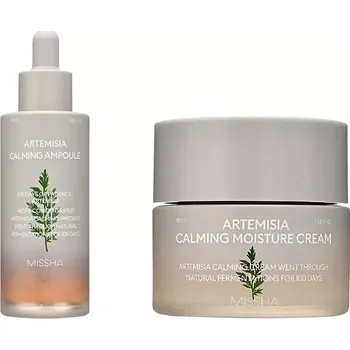Pleťový krém MISSHA ARTEMISIA Duo Set (Ampoule & Cream) - Zklidňující sada s pelyňkem pro citlivou pleť (ampule + krém)