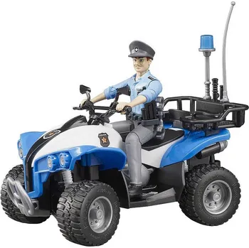 BRUDER 63010 Model 1:16 čtyřkolka policejní 16cm set s policistou plast | 31
