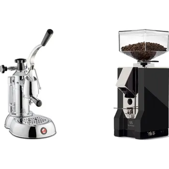Kávovar La Pavoni Stradivari Lusso + Eureka Mignon Silenzio 55, CR black