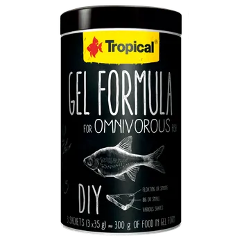 Návnadová surovina TROPICAL GEL OMNIVOROUS 1000 ml / 3 x 35 g
