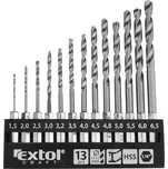 Sada vrtáků na kov se šestihrannou stopkou EXTOL CRAFT 13ks HSS