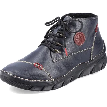 Dámská zimní obuv DÁMSKÉ KOTNÍKOVÉ BOTY RIEKER 55002-14 MODRÁ Barva: MODRÁ, Velikost: 40