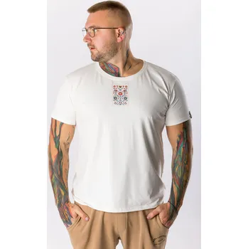 Pánské tričko GoldBee Pánské Tričko Morava Pure Flower White Barva: Flower White, Velikost: XXL