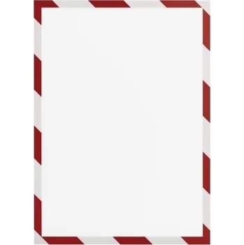 Kancelářský nábytek Magnetický bezpečnostní rámeček Magnetofix A4 - 5 ks/bal, červená