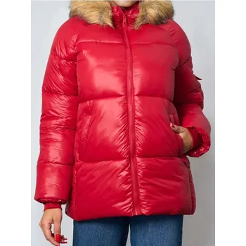 Dámská bunda Sinsay - Prošívaná puffer bunda - červená - 624FH-33X - 624FH-33X-XL