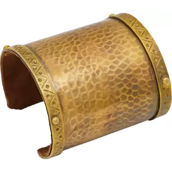 Lord of Battles Tepaný mosazný náramek se zdobenými lemy