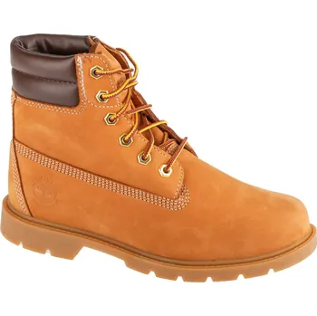Dámská treková obuv Světle hnědé dámské kožené kotníkové boty Timberland Linden Woods WP 6 Inch 1A161G Velikost: 37,5