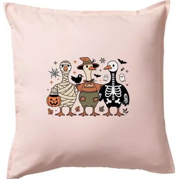 Polštář Halloweenské kachny - Polštář 50x50 - 50x50 - Pouze potah ( Světle růžová )