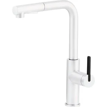 Vodovodní baterie Deante Momi kuchyňská baterie stojící bílá BKM_A73M