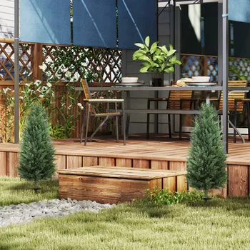 umělá květina Umělý cypřišek sada 2 ks | zelená