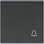 Klapka, se symbolem Zvonek, černá mat HAGER WL6013