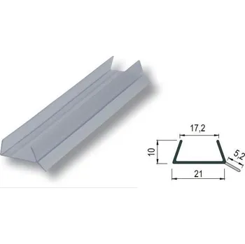 Nábytkové kování Lišta těsnící soklová 3 m