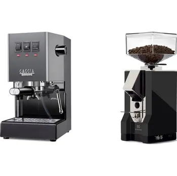 Kávovar Gaggia Classic E24, grey + Eureka Mignon Silenzio 55, CR black