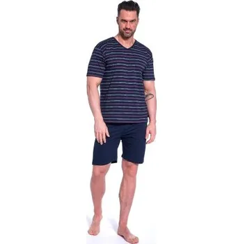 Pánské pyžamo Pánské pyžamo Cornette 330/49 Tmavě modrá XL