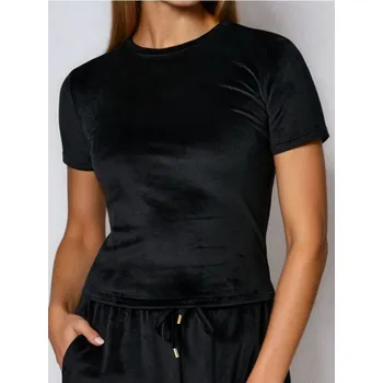 Dámské tričko Sinsay - Tričko basic - černá - 895GS-99X - 895GS-99X-M