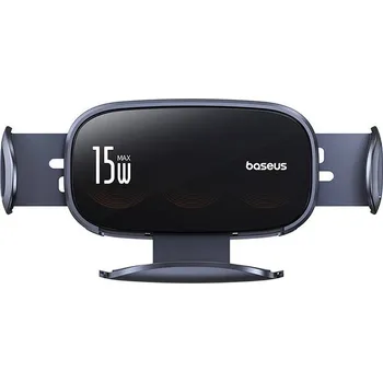 Držák do auta s indukční nabíječkou Baseus LightChaser (černý)