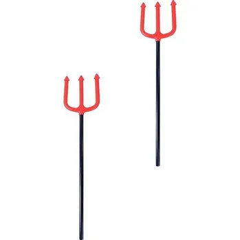 RAPPA Vidle čert - ďábel, vánoce, 52 cm, 2 ks