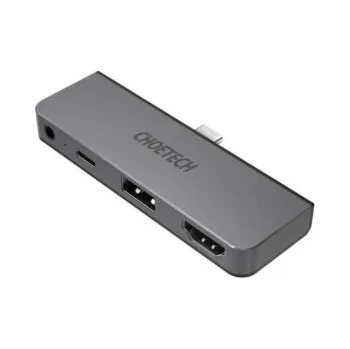 Příslušenství pro notebook Dokovací stanice Choetech pro adaptér Apple iPad Pro HUB USB Type C 4v1 60W PD černá (HUB-M13)