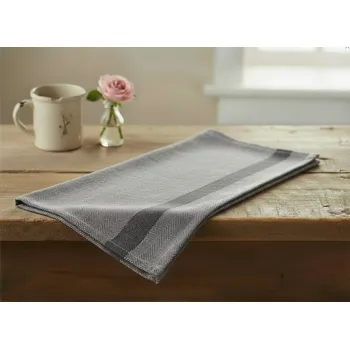 Kuchyňská bavlněná utěrka VADIM tmavě šedá 50x70 cm 100% bavlna MyBestHome