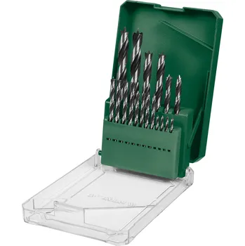 Vrták PARKSIDE® Sada HSS vrtáků do oceli / Sada vrtáků do dřeva a kamene (sada vrtáků do dřeva, 18dílná)