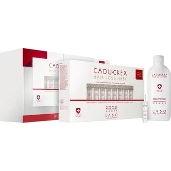 Přípravek proti padání vlasů CADU-CREX Hair Loss HSSC CADU-CREX Hair Loss HSSC Serious Hair Loss vlasová kúra pro ženy proti závažnému vypadávání vlasů 40x3.5 ml + CADU-CREX Hair Loss HSSC Shampoo šampon proti vypadávání vlasů pro ženy 200 ml