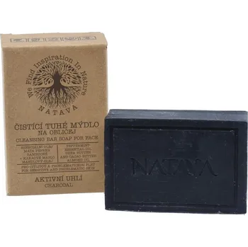 Mýdlo Tuhé čisticí mýdlo na obličej - Aktivní uhlí - 100g