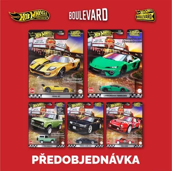 autíčko Hot Wheels Premium Boulevard 136 až 140 sada 5ks - Předobjednávka
