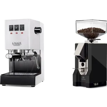 Kávovar Gaggia Classic E24, white + Eureka Mignon Silenzio 55, CR black
