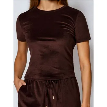 Sinsay - Tričko basic - hnědá - 895GS-88X - 895GS-88X-L