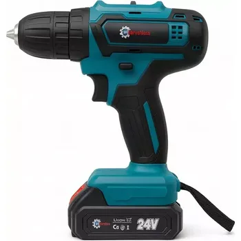 Aku vrtací šroubovák LI-ION 24V 2 baterie, kufřík CD1006 BULLTECH