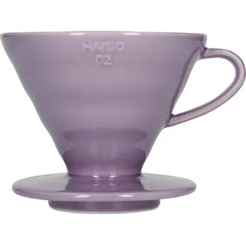 Kávovar Hario Dripper V60-02, keramický, fialový