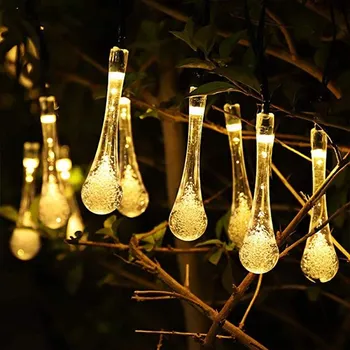 Svatební dekorace Solární rampouchy - teplá bílá