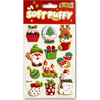 Set školních potřeb Naklejki Puffy Christmas Gifts SWPX-3204 Kolori, Penmate
