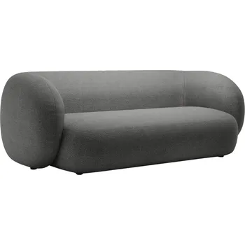 Pohovka Micadoni Tmavě šedá bouclé trojmístná pohovka Kate 213 cm