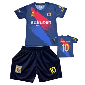 Fotbal Numberoplus Dětský fotbalový dres Komplet FC Barcelona - Lamine Yamal Č.10 ( Rakuten ) Velikost: 12 roky (vel.146)