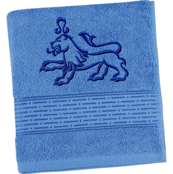 Osuška Bellatex Froté osuška proužek s výšivkou znamení zvěrokruhu 70x140 cm Modrá