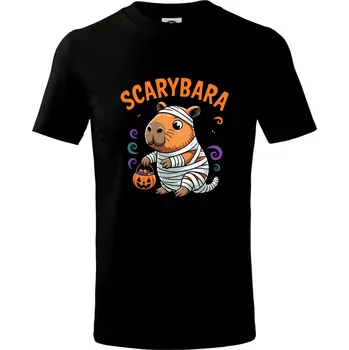 SCARYBARA - Tričko dětské bavlněné - 98 cm / 2 roky ( Černá )