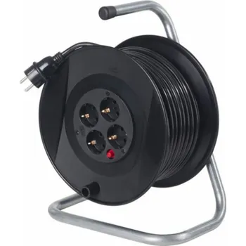 Prodlužovací kabel AS Schwabe 4-zásuvkový naviják prodlužovací kabel H05VV-F 40m