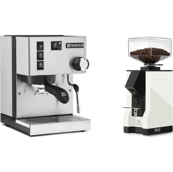Kávovar Rancilio Silvia BC + Eureka Mignon Silenzio 55, BL white