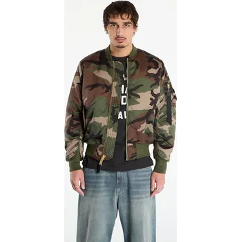 Pánské oblečení Bunda Alpha Industries MA-1 Base Flight Jacket Camo Wdl Camo 65 XL