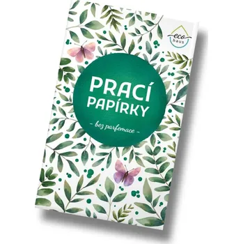 Univerzální čisticí prostředek Prací papírky - Bez parfemace - 5 pracích dávek