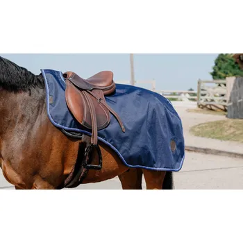 Deka pro koně EQUITHÈME Deka bederní Classic Equithème, s fleecem, nepromokavá, 600 D, navy Délka zad: 125 cm