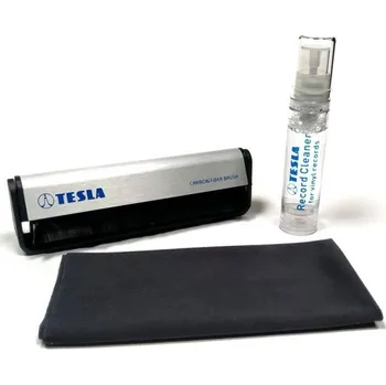 Příslušenství pro gramofon TESLA : Akční set 3v1 pro čištění a údržbu vinylových desek Souprava
