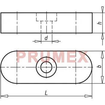 Pero výměnné s 1 otvorem DIN 6885 C 8x7x40