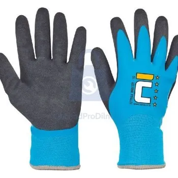 Pracovní rukavice Rukavice nylonové máčené v latexu, blister, zimní, TETRAX WINTER, CERVA vel. 9, balení 1 pár