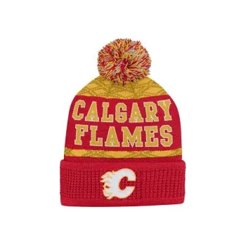 Kšiltovka Dětský Kulich NHL Outerstuff Calgary Flames Puck Pattern, Velikost Youth (58 - 62 cm)