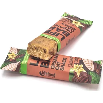 Lifefood Lifebar Oat Snack s kousky čokolády 40g BIO